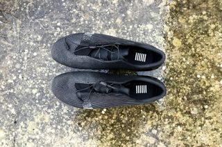 Image shows: Rapha Pro Team Lace Up Cycling Shoes from above