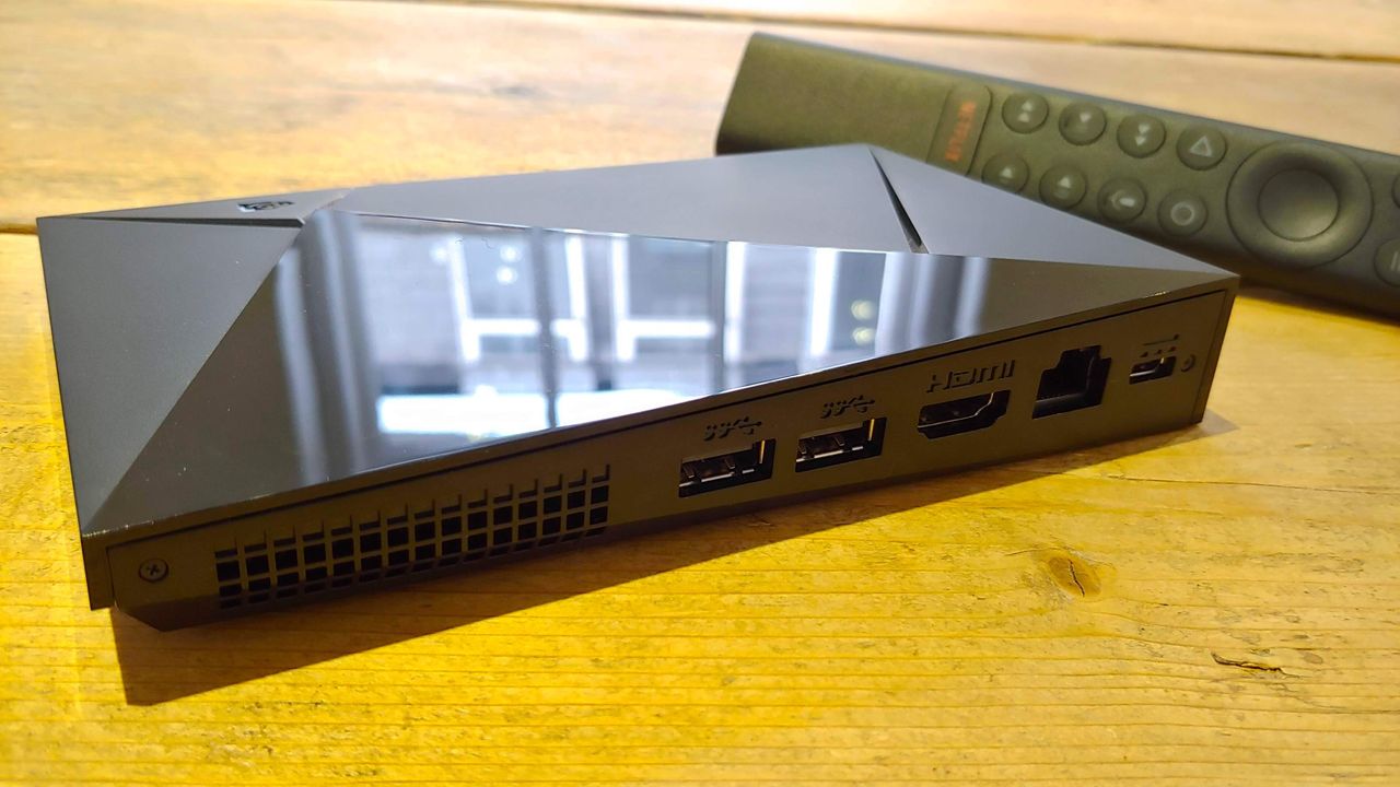 The Nvidia Shield TV Pro during our testing