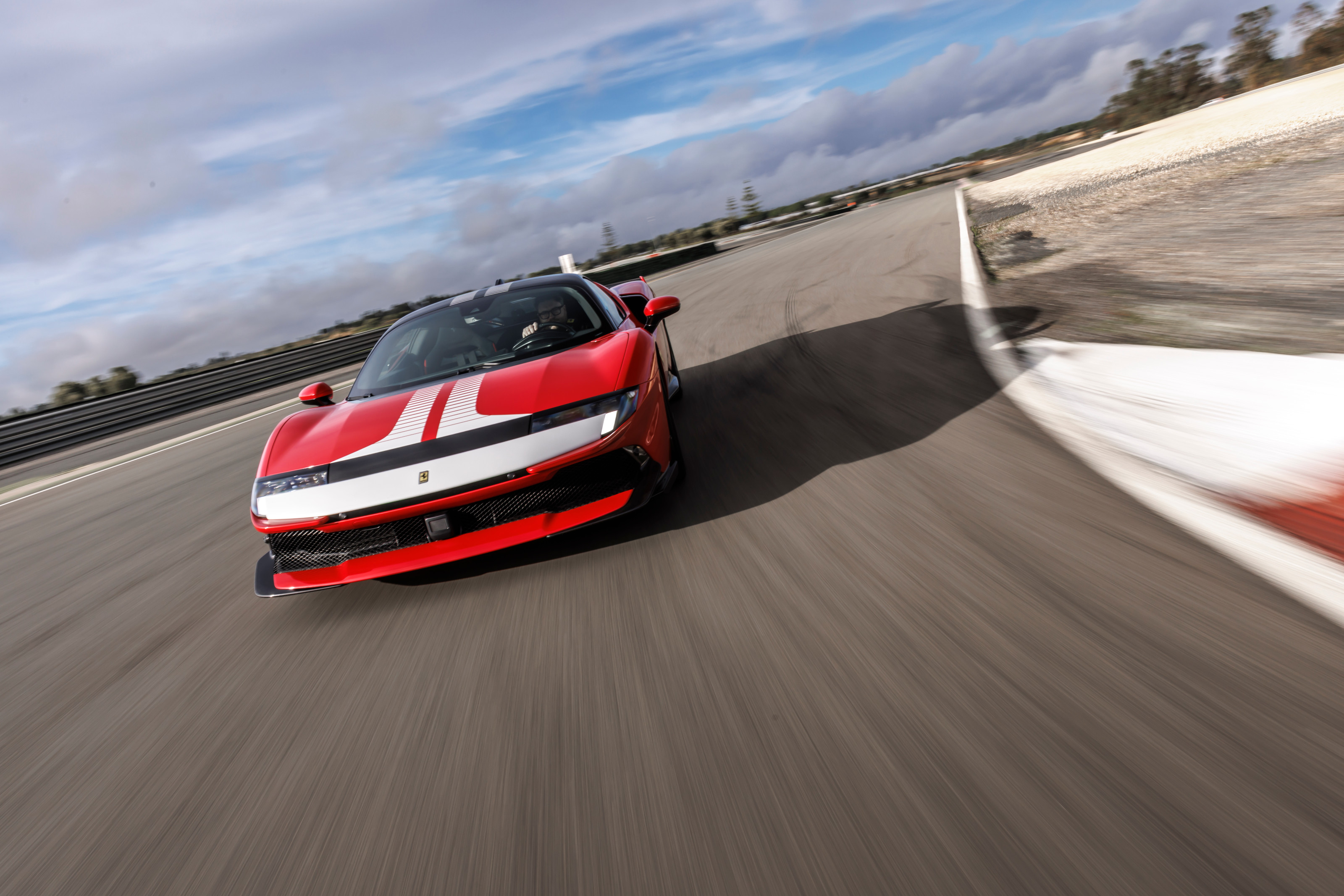 Ferrari 849 Testarossa on the track
