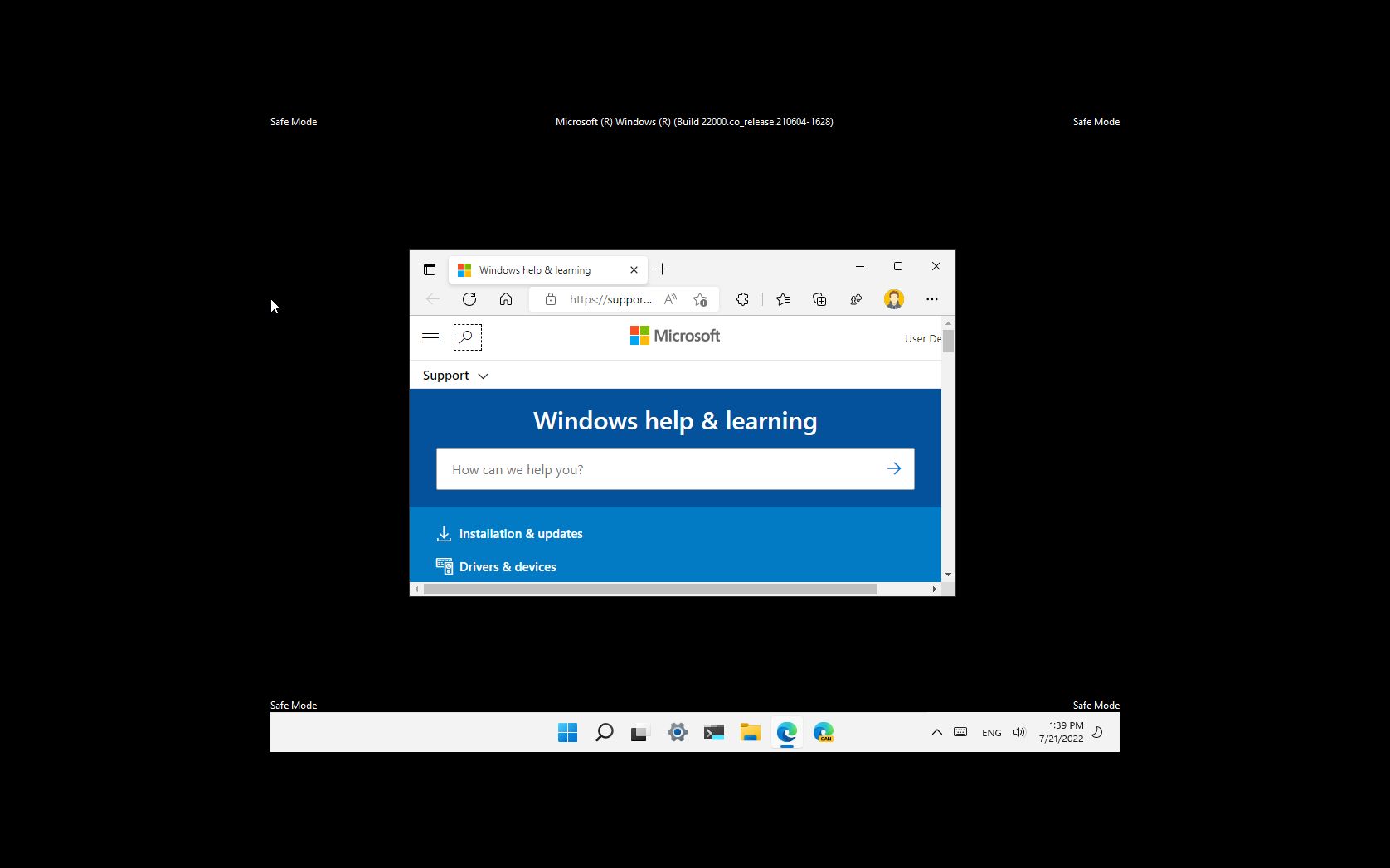 Is Windows 11 safe mode?