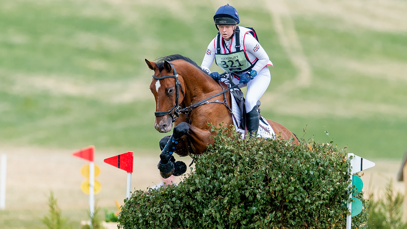 Millie Juleff and All We Need at the young rider Europeans at Hartpury in July 2022