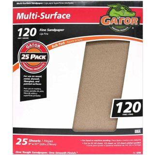 pack of 120-grit sandpaper