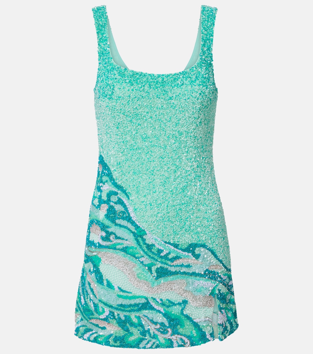 Sea Embroidered Minidress