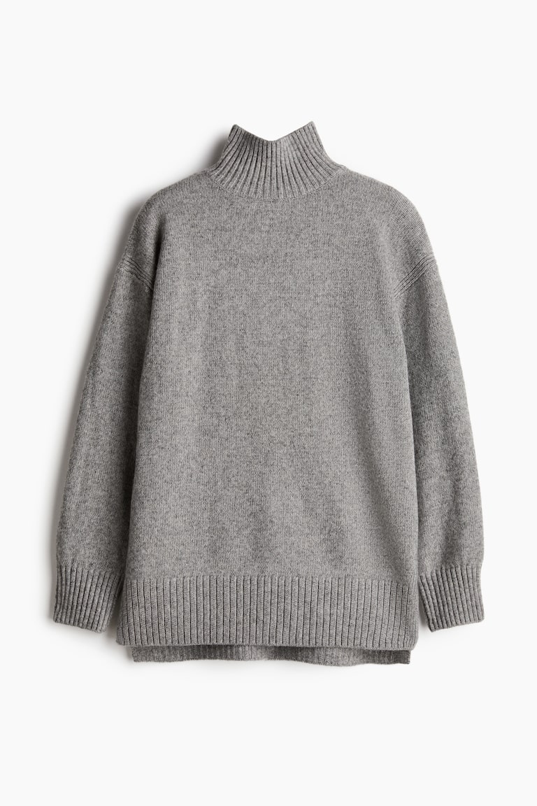 Oversized Polo-Neck Jumper