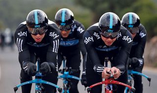 Team Sky on camp