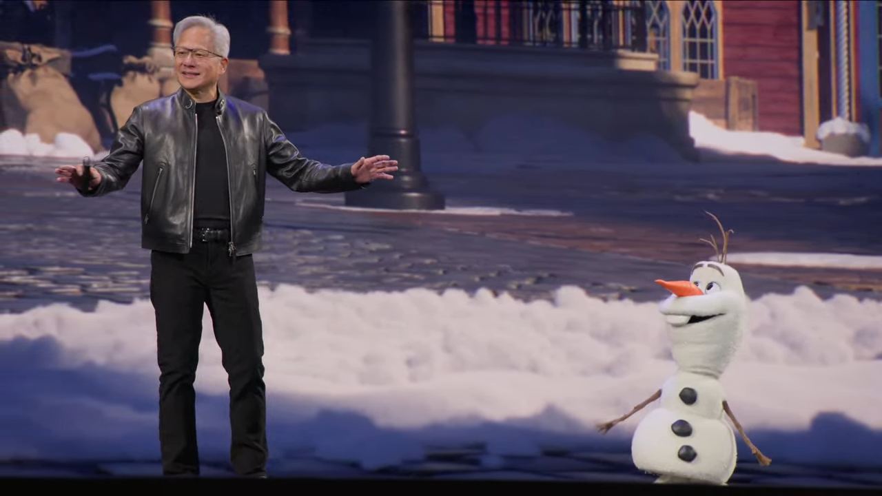 Jensen and Olaf at GDC 2026