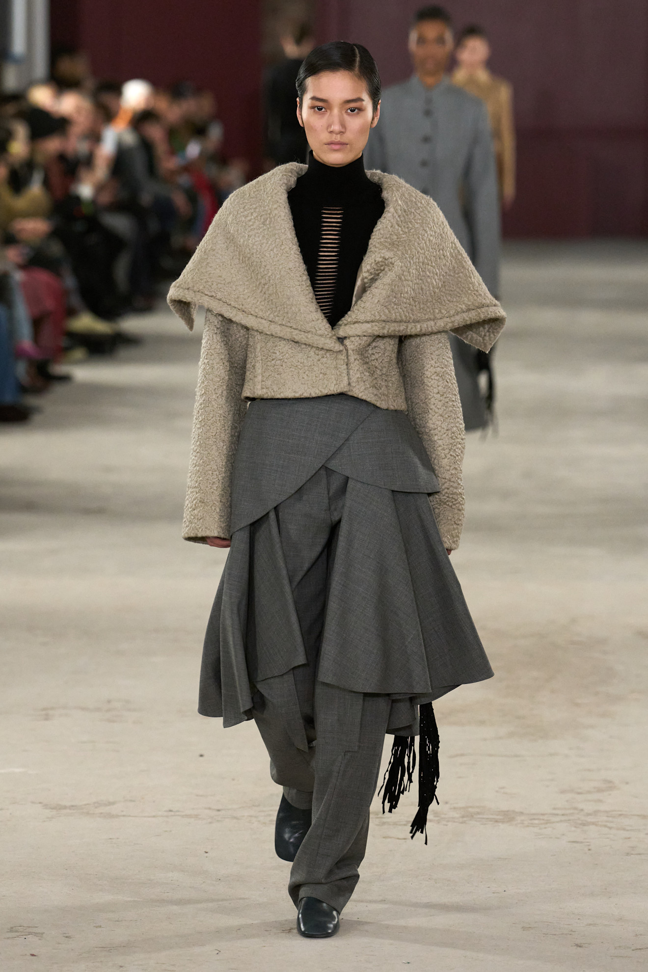 A model walks the Diotima fall/winter 2026 runway.