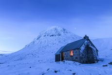 Devil's Point and Corrour Bothy in the Cairngorms National Park.