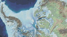 Map of ice-free Antarctica.