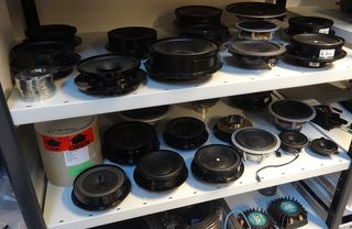 Car speakers at the Dynaudio factory