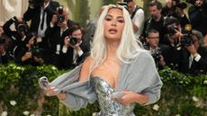 Kim Kardashian attends The 2024 Met Gala Celebrating 'Sleeping Beauties: Reawakening Fashion' at The Metropolitan Museum of Art on 6 May 2024 in New York City
