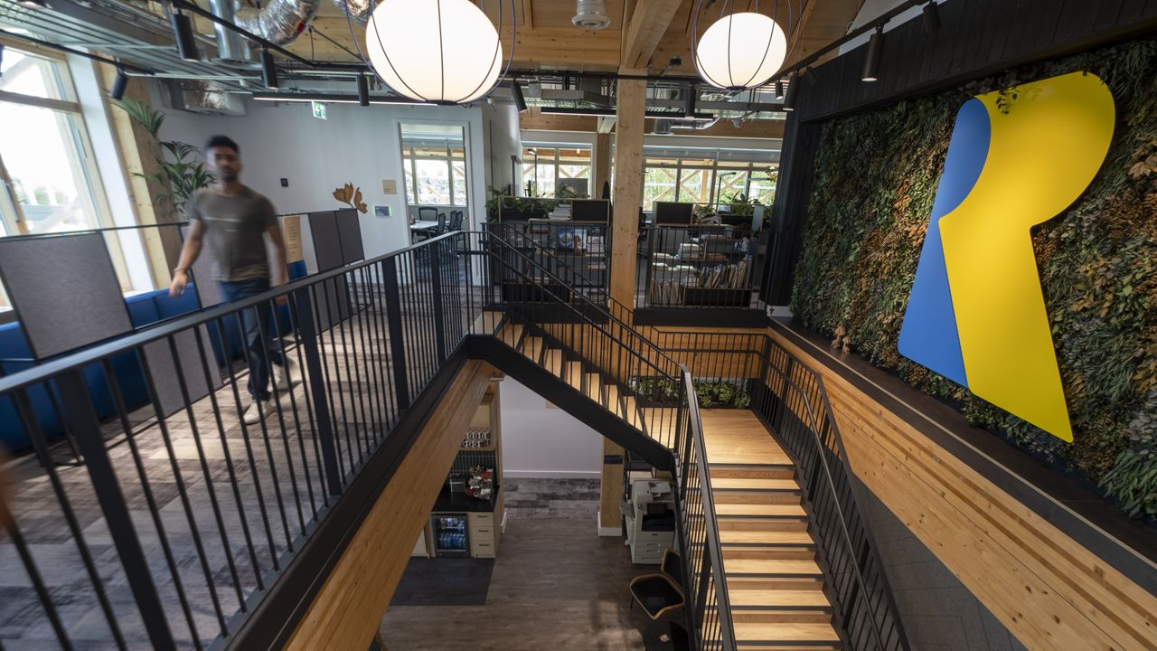 The new Barn X studio at Rare in the UK, a sustainability-led new design building at the Sea of Thieves developer