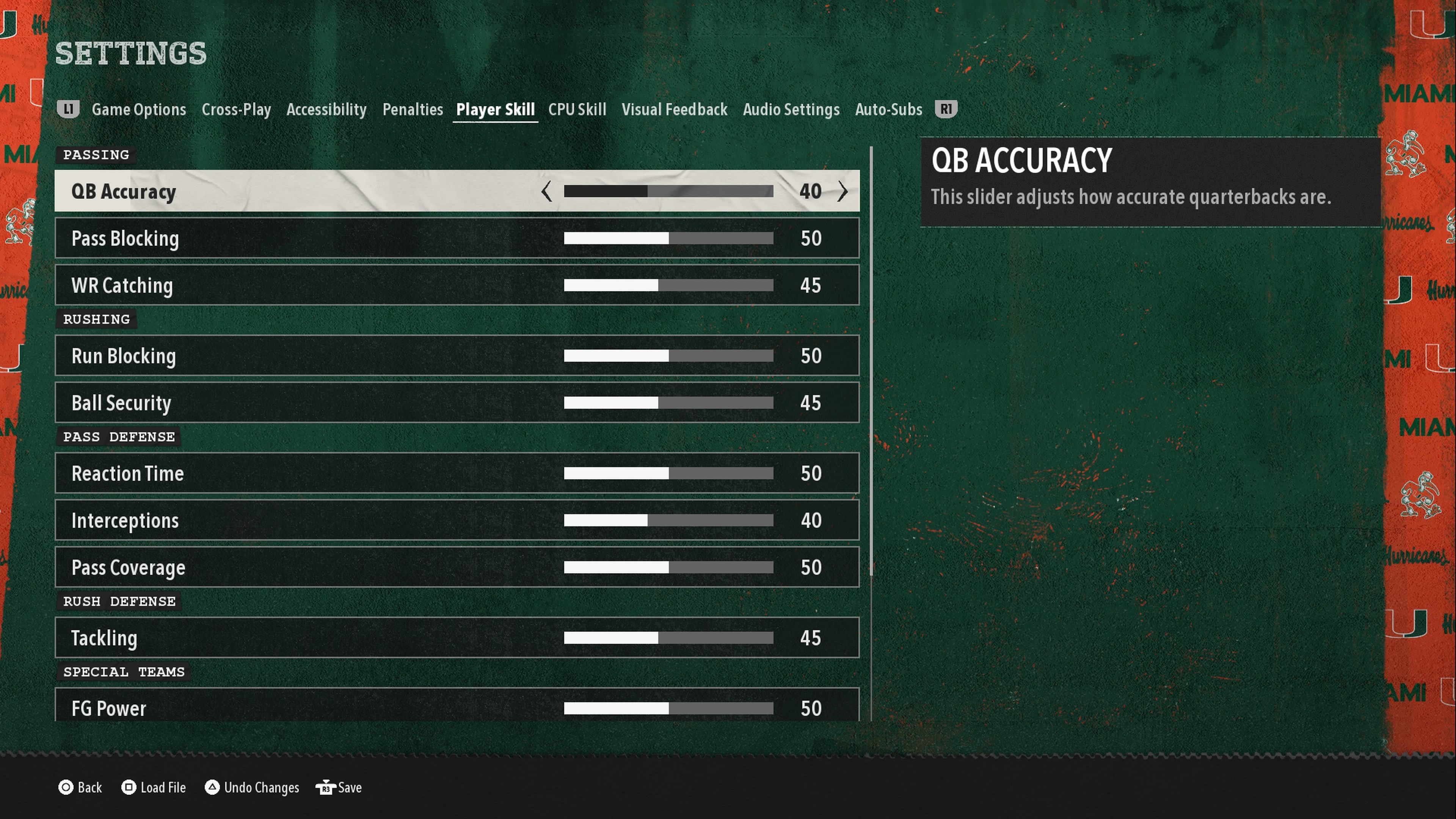 Sliders like QB Accuracy transform the College Football 26 experience
