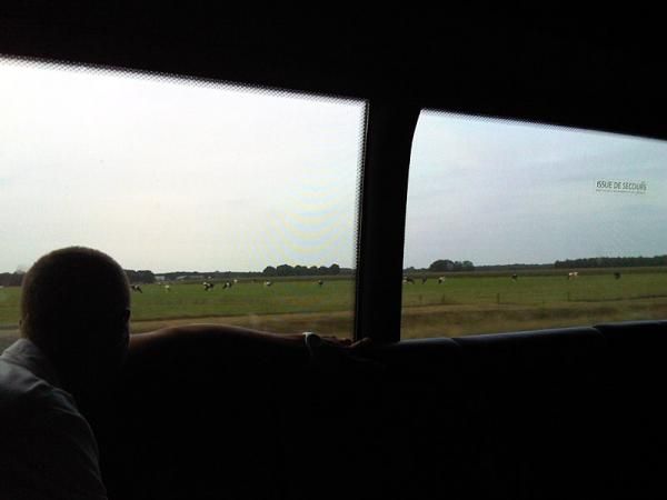 Three hour view from bus window, Ryder Hesjedal in awe of the monotony...