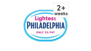 One of the healthiest cheese options is a tub of Philadelphia light