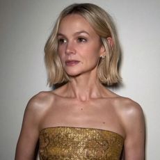 Carey Mulligan with a wavy bob hairstyle