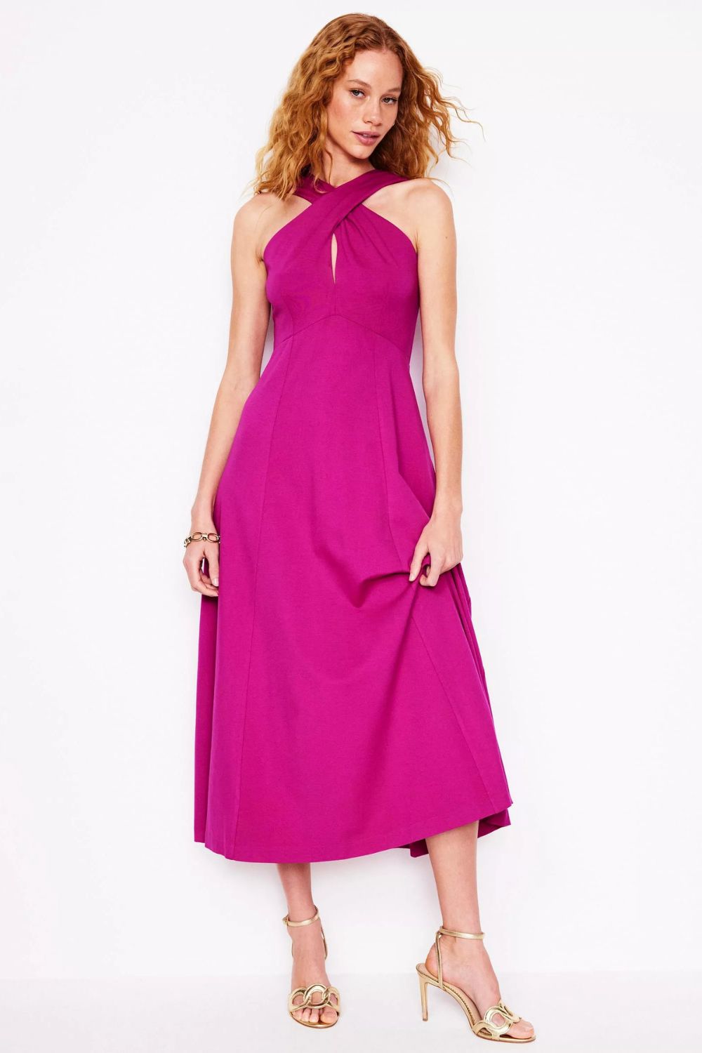 Boden Cross Front Ponte Dress