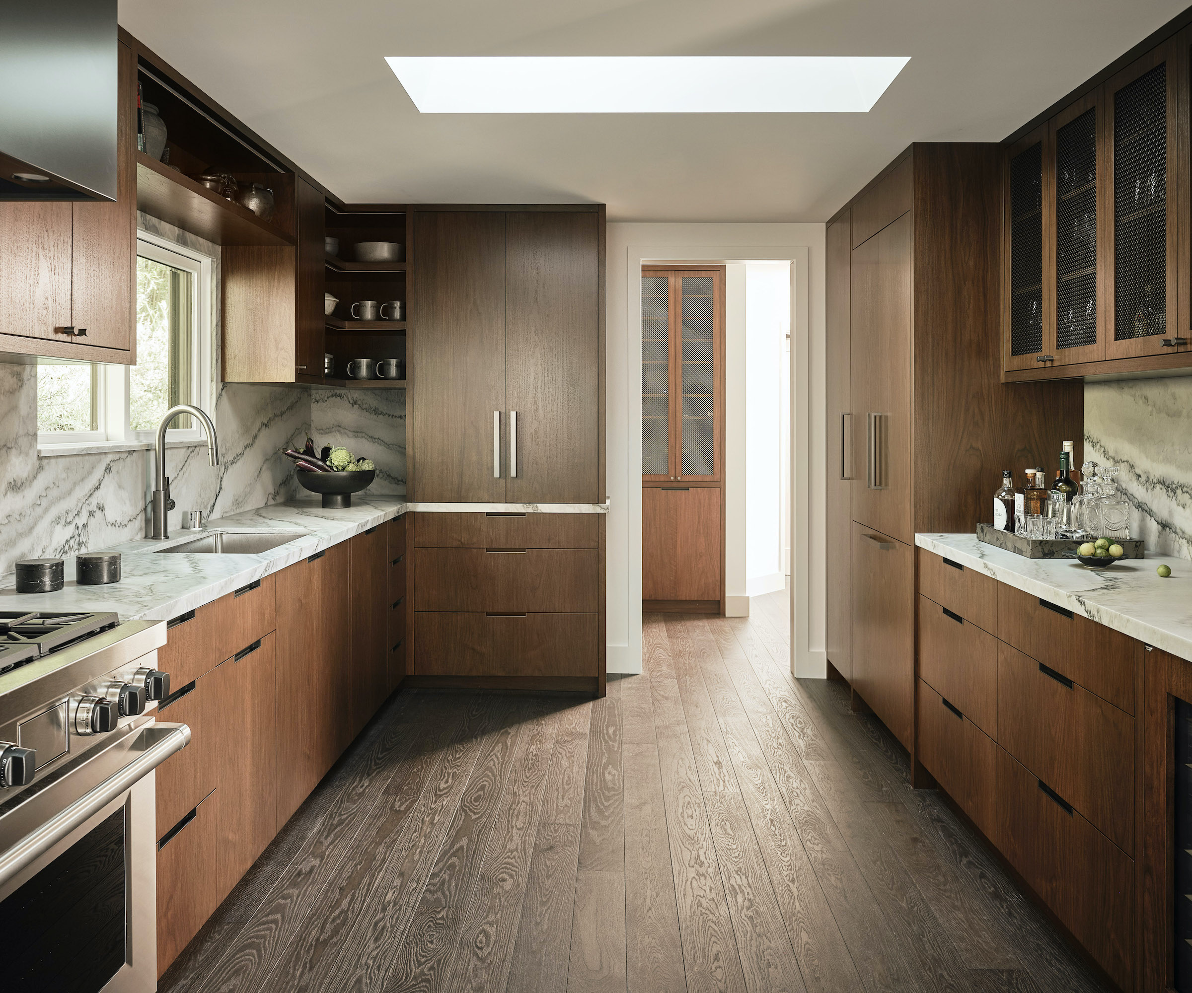 small timber kitchen