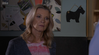 Kathy Beale is angry at Rocky Cotton.