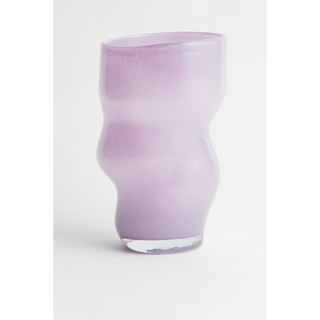 Purple wavy vase
