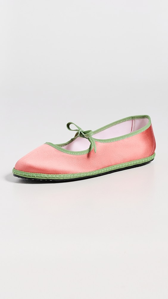 Vibi Venezia Brigitte Silk Mary Jane Flats