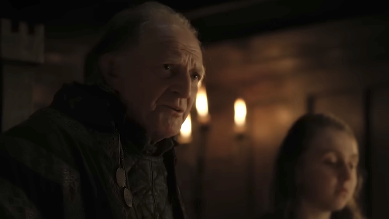 Arya disguised as Walder Frey in Game of Thrones