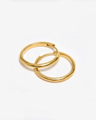 Gold Classic Hoop Earrings - Medium