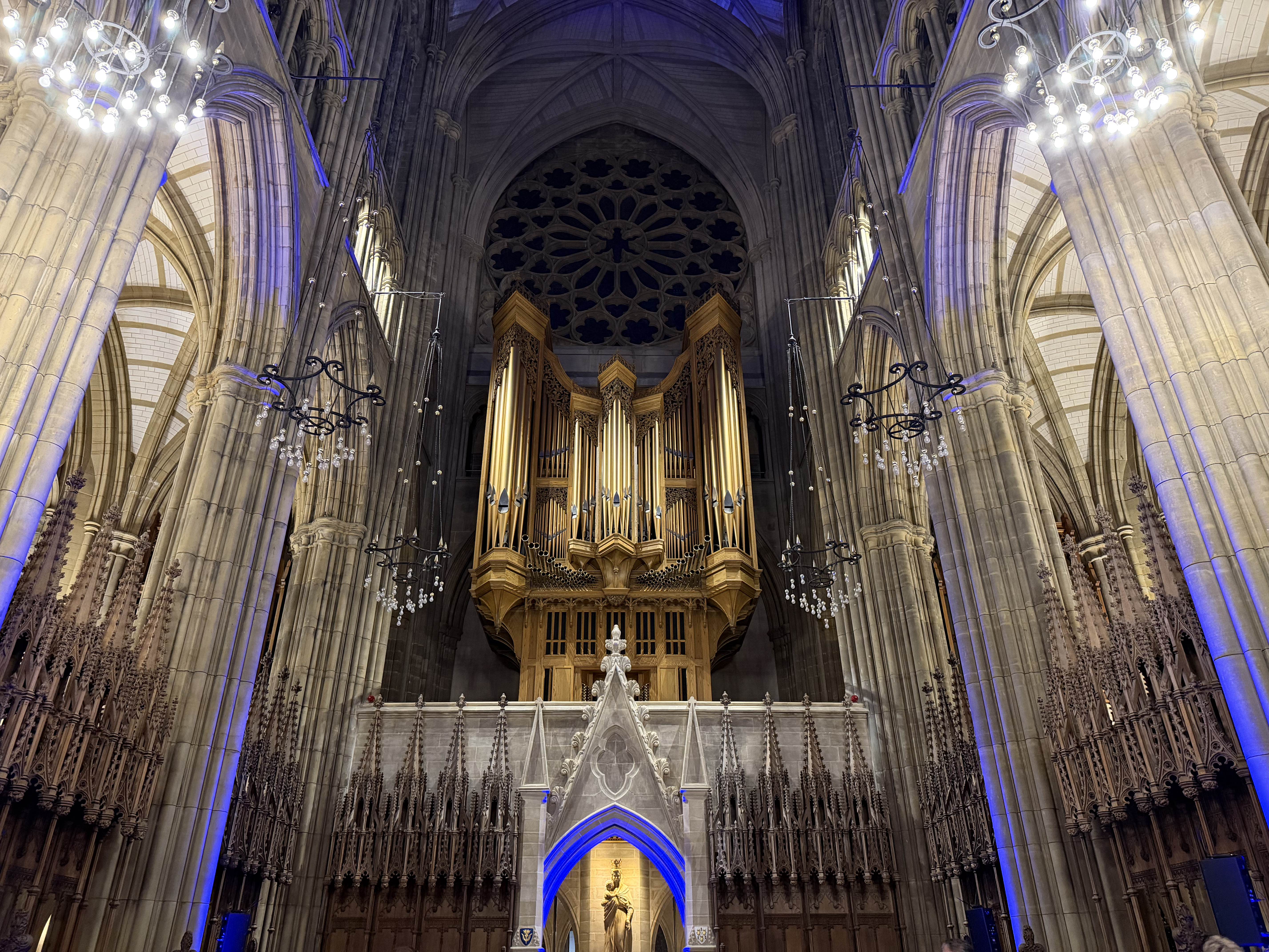 iPhone 17 Pro camera sample college chapel interior