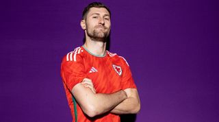 Wales defender Ben Davies in an official photo shoot ahead of the World Cup in Qatar.