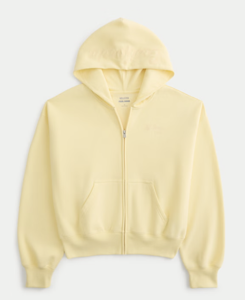 Feel Good Zip-Up Graphic Hoodie