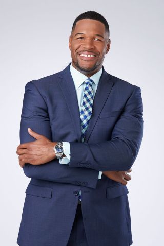 Michael Strahan, co-anchor of ABC's "Good Morning America" and a former Super Bowl Champion football player, is flying as a crew member on Blue Origin's NS-19 suborbital spaceflight.