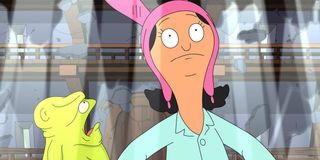 Louise in her fever dream in Bob's Burgers.