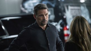 Jubal forming a plan with Anna Vorpe in CBS' FBI Season 8x12