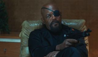 Samuel L. Jackson as Nick Fury in Spider-Man: Far From Home