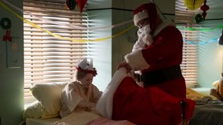 Fred dressed as Father Christmas for the Call The Midwife Christmas special.