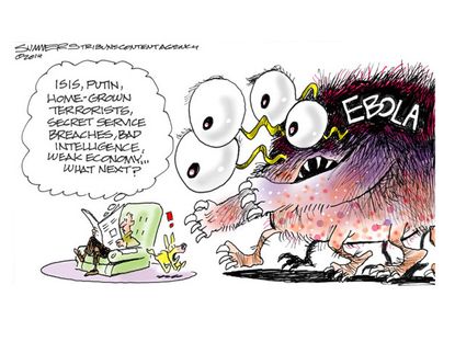 Editorial cartoon U.S. concerns Ebola