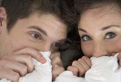 Britain is hibernating - couple in bed - bed - couple