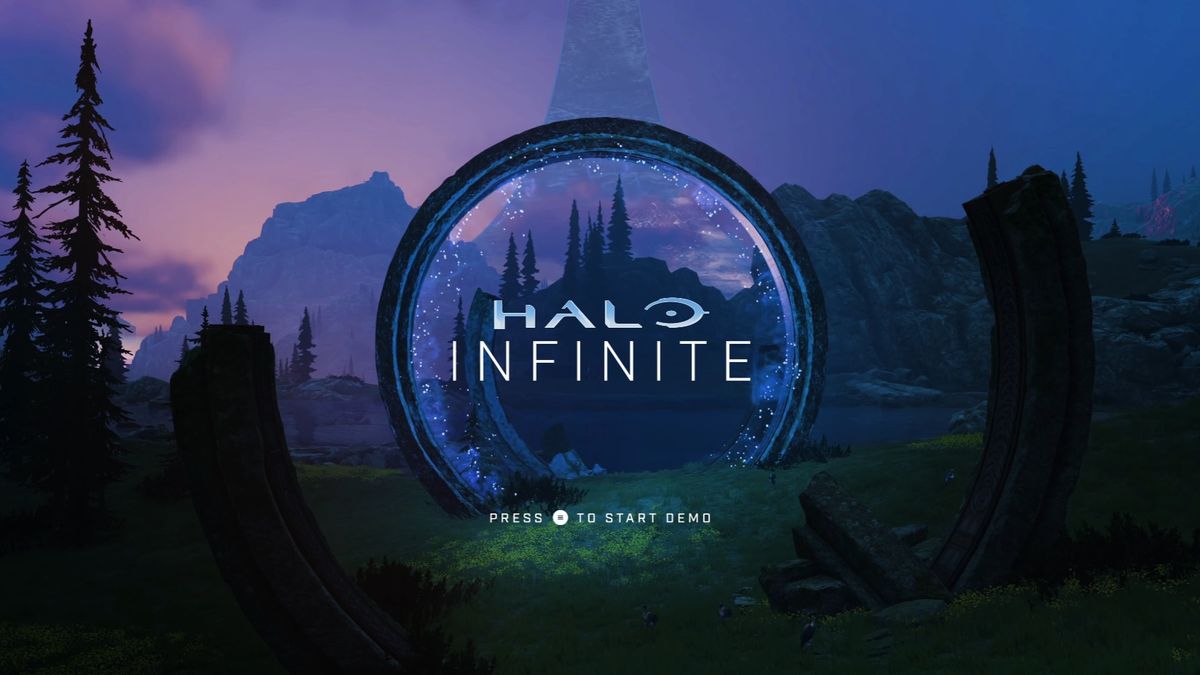 Halo Infinite demo main menu.