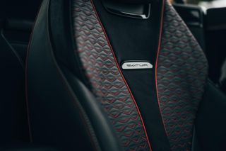 Detail of Bentley Mulliner Batur car seat