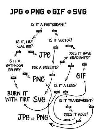 Image file type flowchart