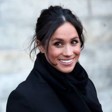 Meghan Markle departs from a walkabout at Cardiff Castle&nbsp;