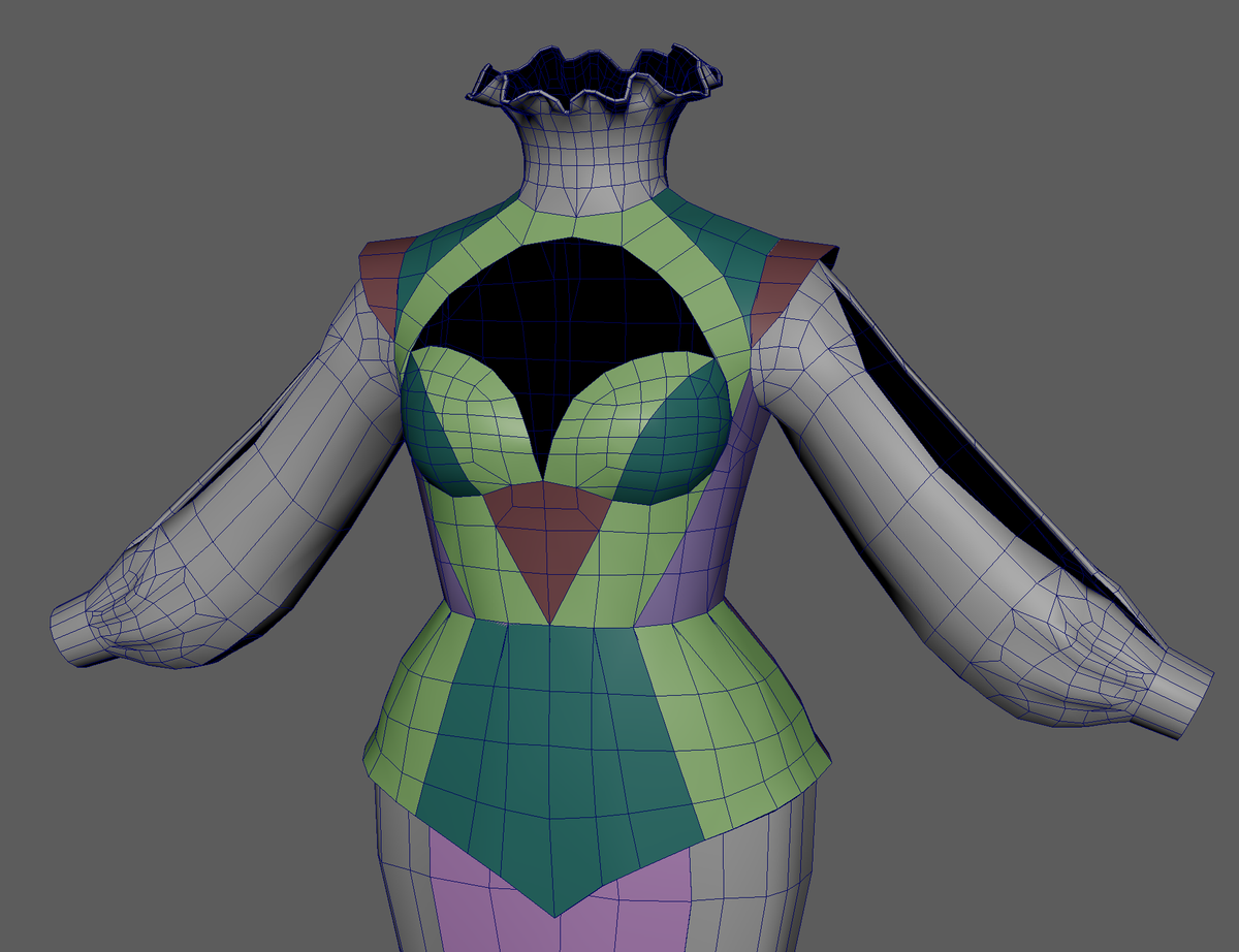 Dresses modelled in 3D
