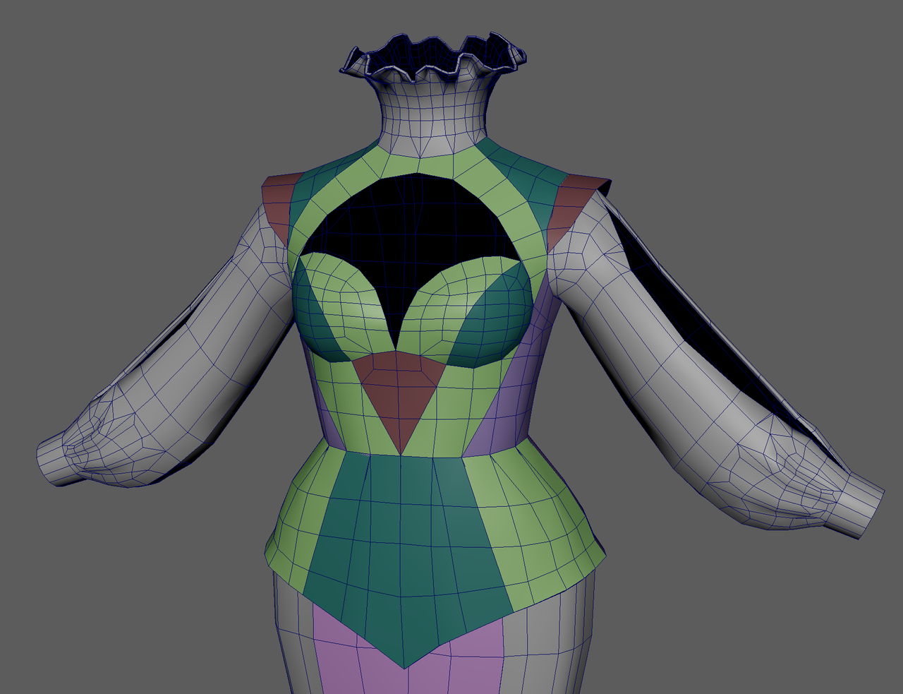 Dresses modelled in 3D