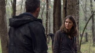 Jeffrey Dean Morgan and Lauren Cohan in The Walking Dead.