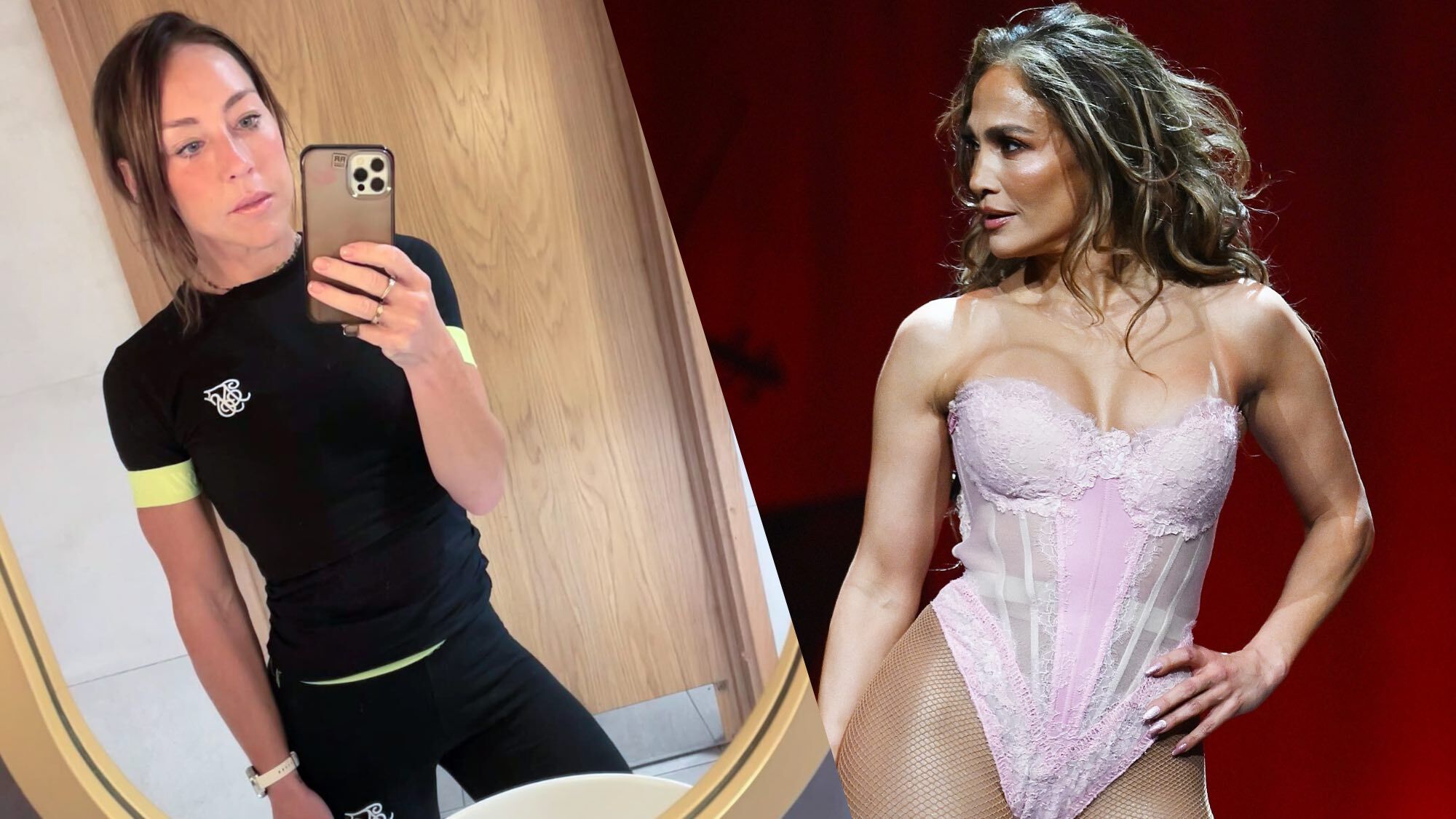 a photo of journalist Lucy Miller and JLo