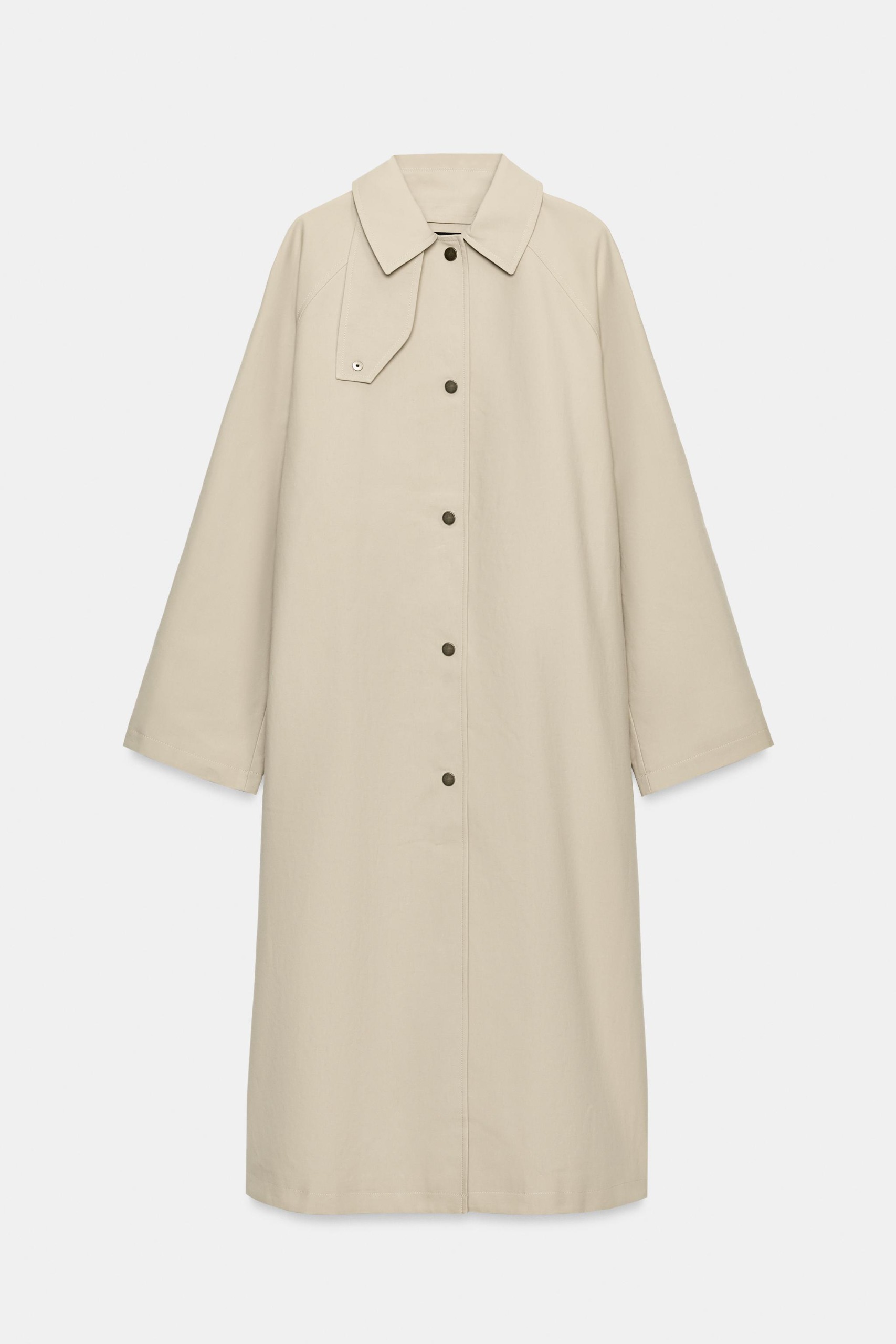 Zw Collection Cape Trench Coat - Beige - Xs