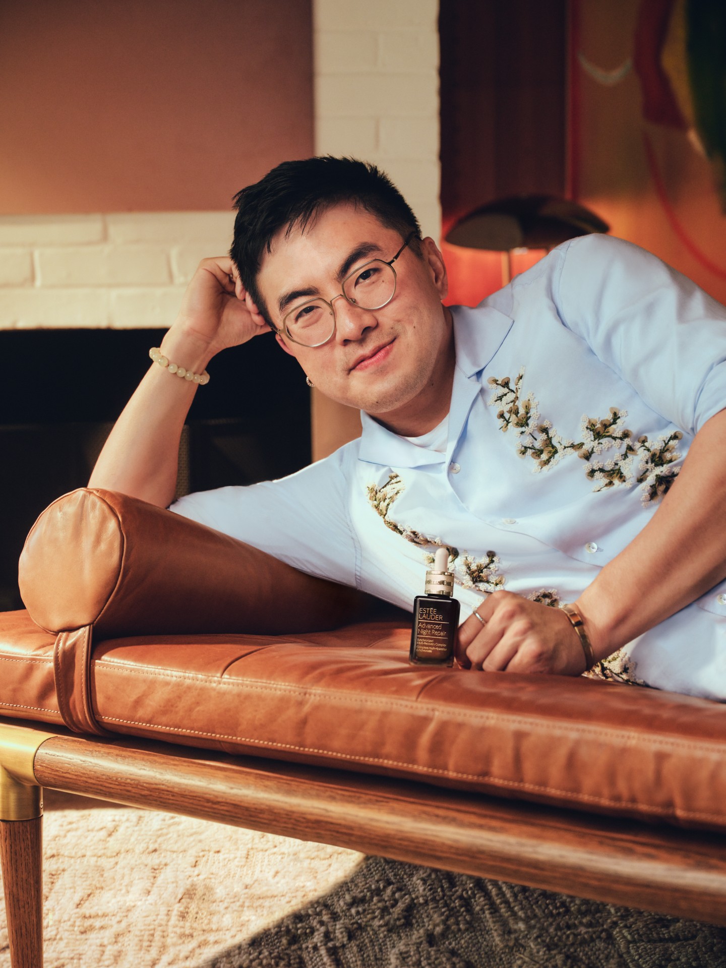 Estée Lauder Guilty as Skin campaign image of Bowen Yang.