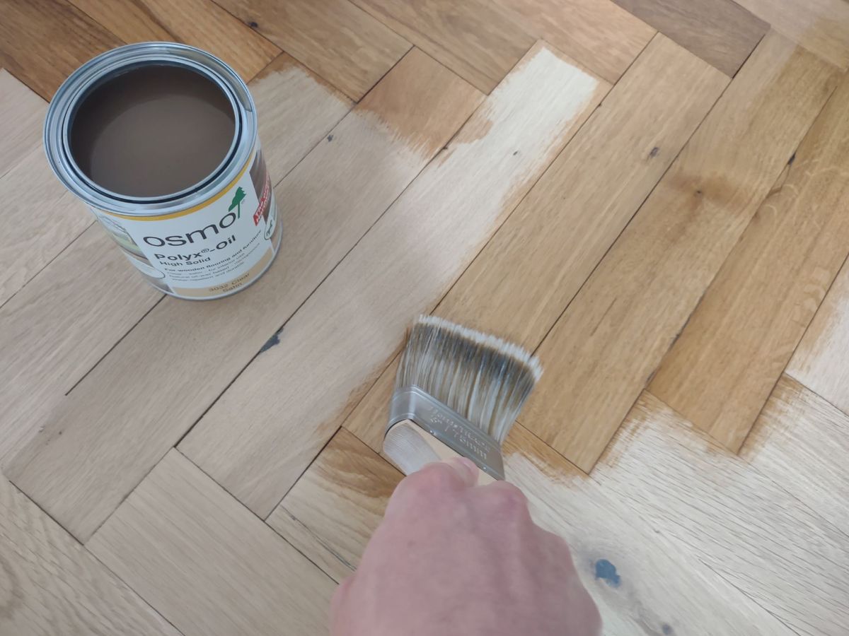Oiling the floor