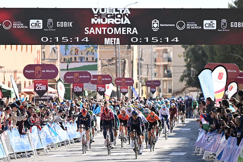 'We could not stay on the bikes' - with riders blown off course, a 15-minute 'race' and a full winners' final ceremony, here's how Vuelta a Murcia's windblasted stage-that-wasn't veered into something far odder