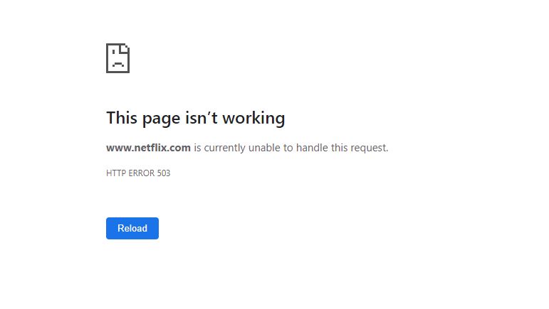 Netflix ne fonctionne pas